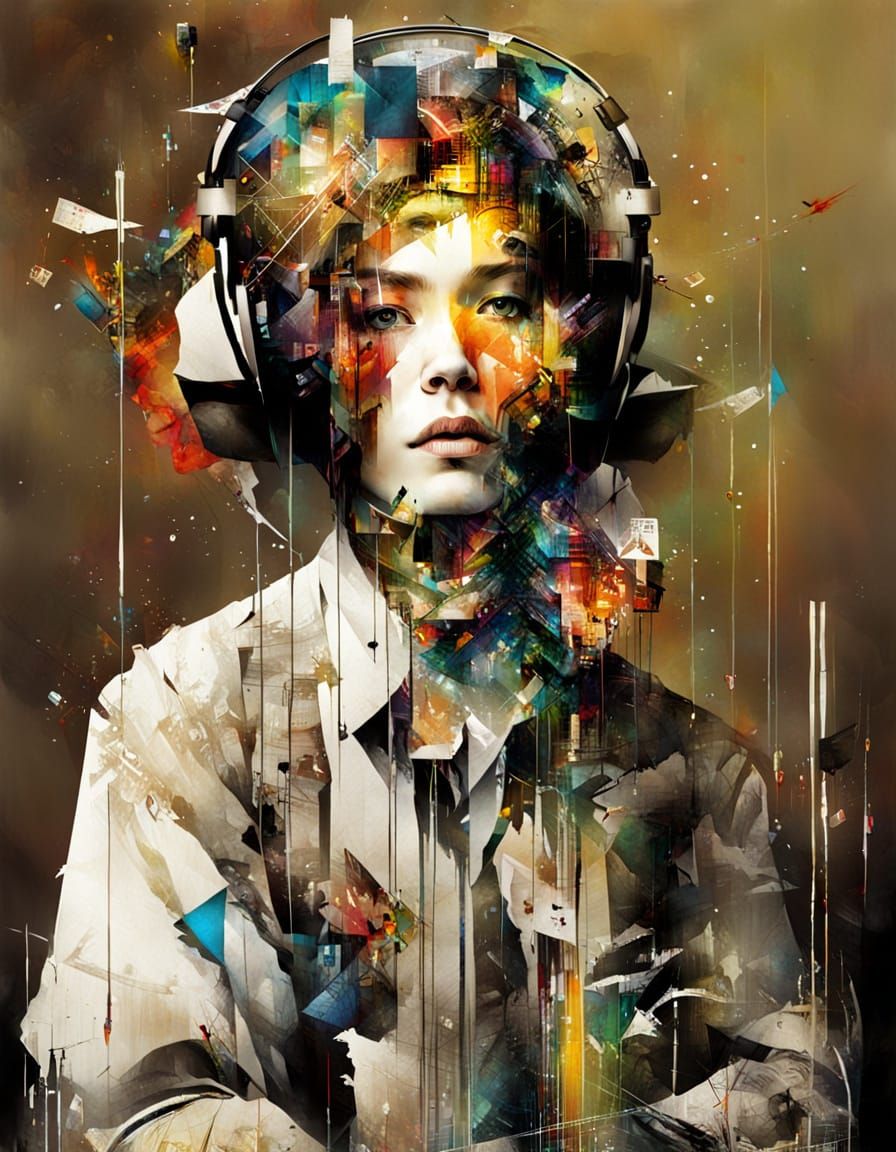 Distorted Reality: Fragmented Thought in Concept Art Style