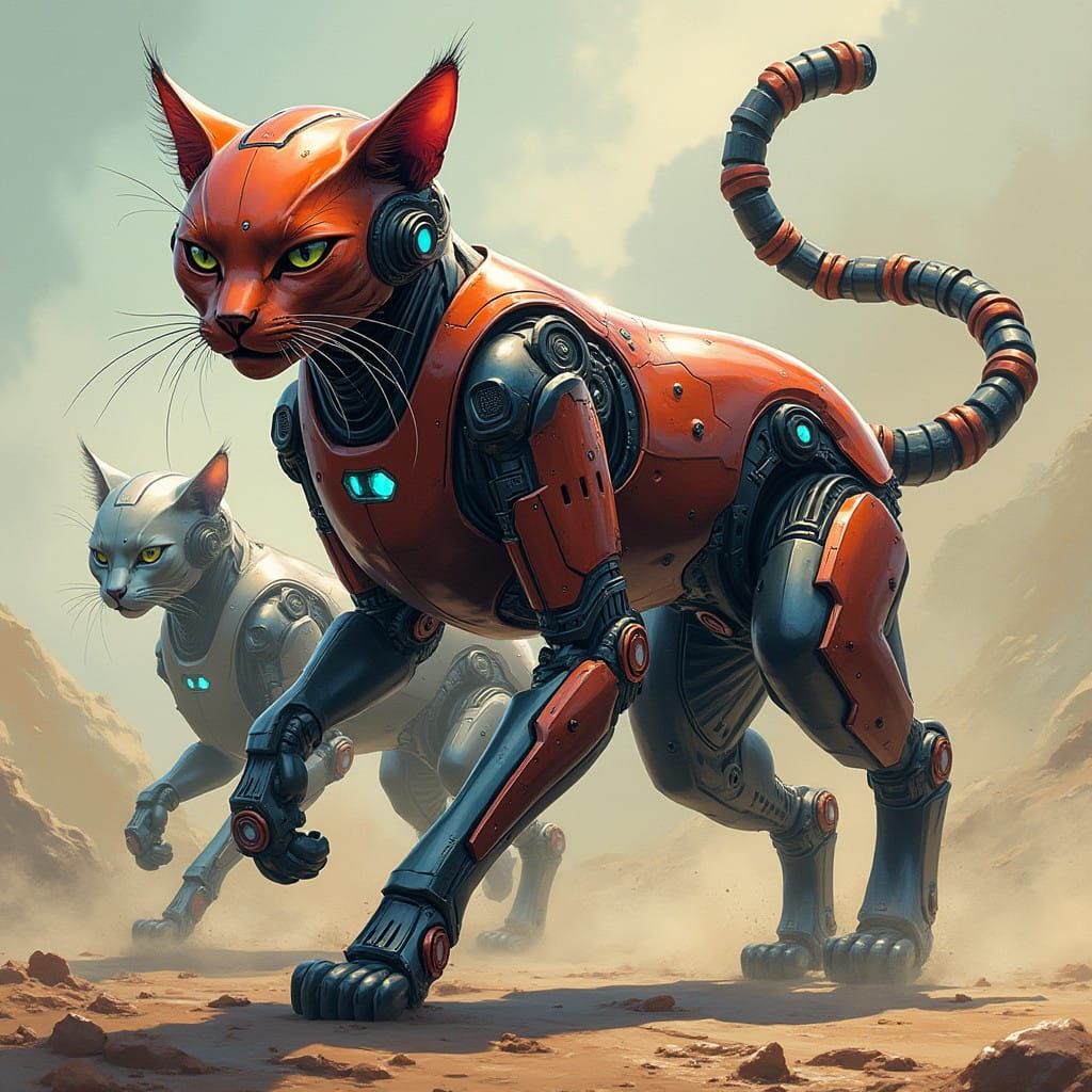 Cybernetic Cat Warriors Unleashed