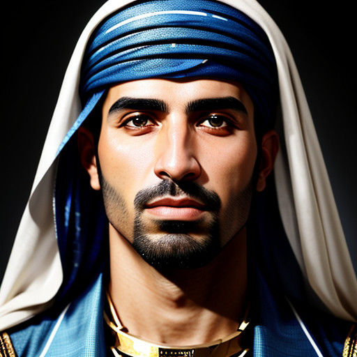 Sensual Middle Eastern Gentleman in Studio Lighting