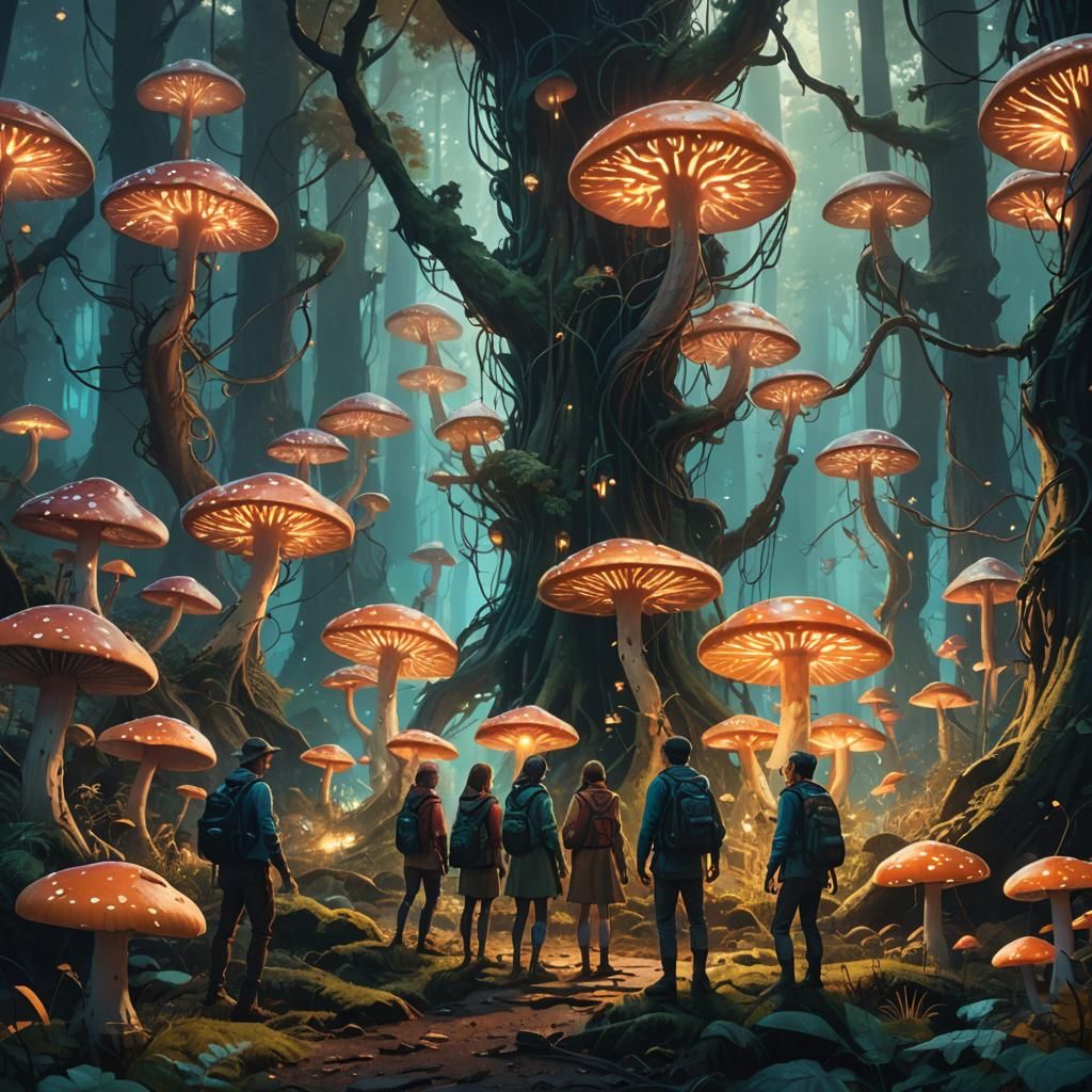Mystical Forest People: Fantasy Concept Art