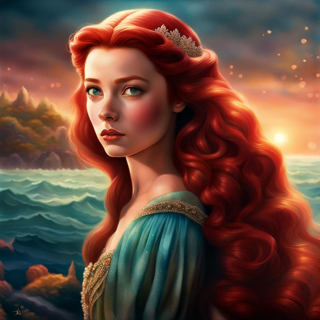 Hyperrealistic Princess Arielle 3D Rendering