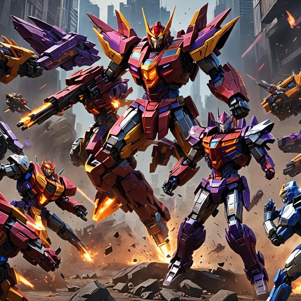 Rodimus Prime vs Megatron: 3D Anime Battle on Cybertron