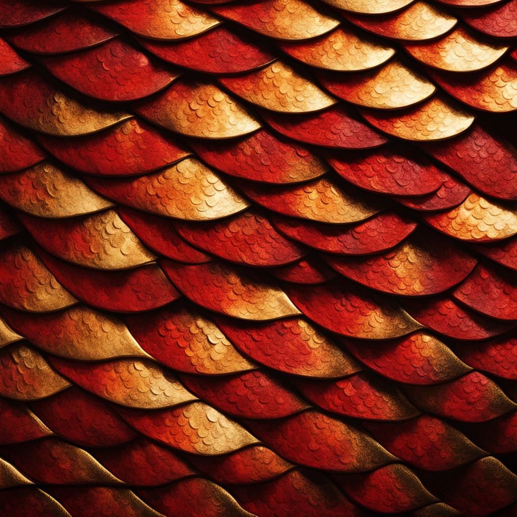 Dragon Scales Portrait in Studio Lighting