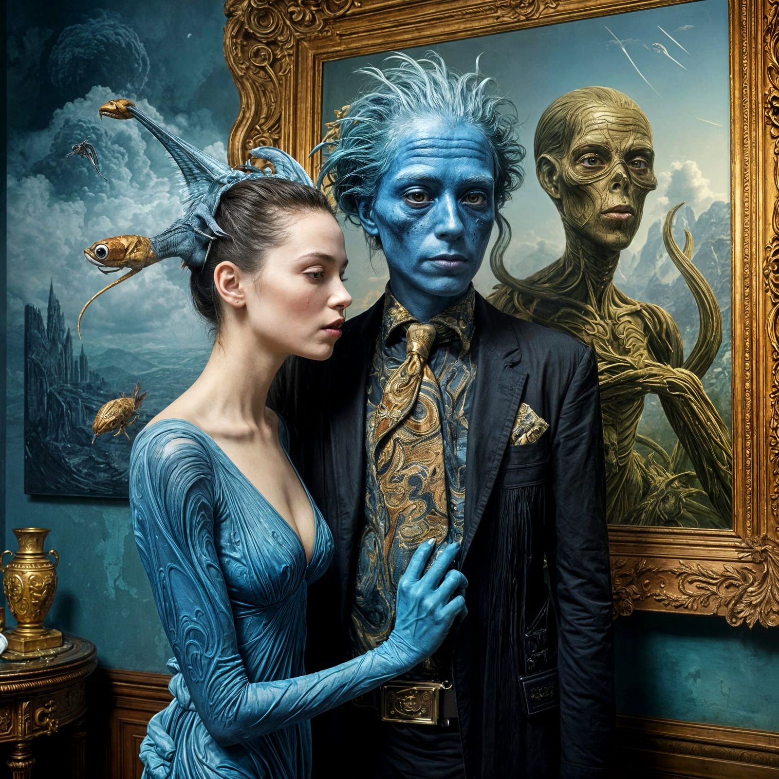 Surreal Portrait in a Fabulous House of Art