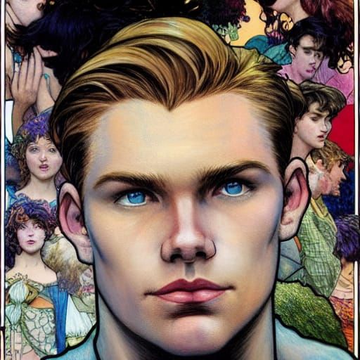 Archie Andrews as Pointillist Portrait by Gerhartz