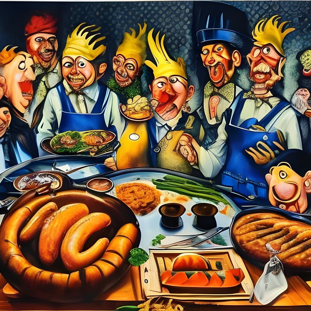 Bratwurst Feast: A Hungry Family's Delightful Meal