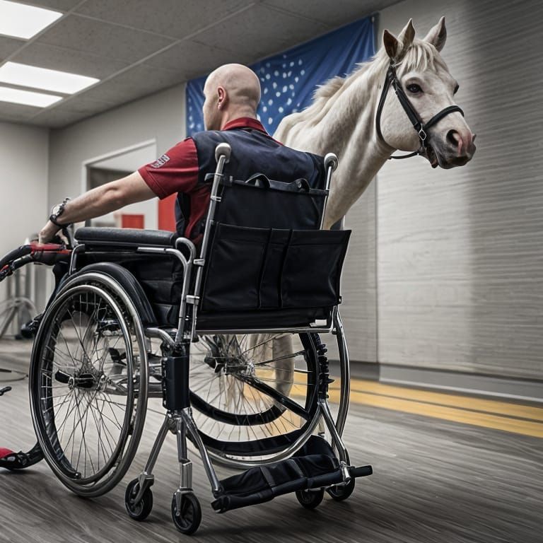 Hyper Realistic Portrait of Paralyzed Veterans