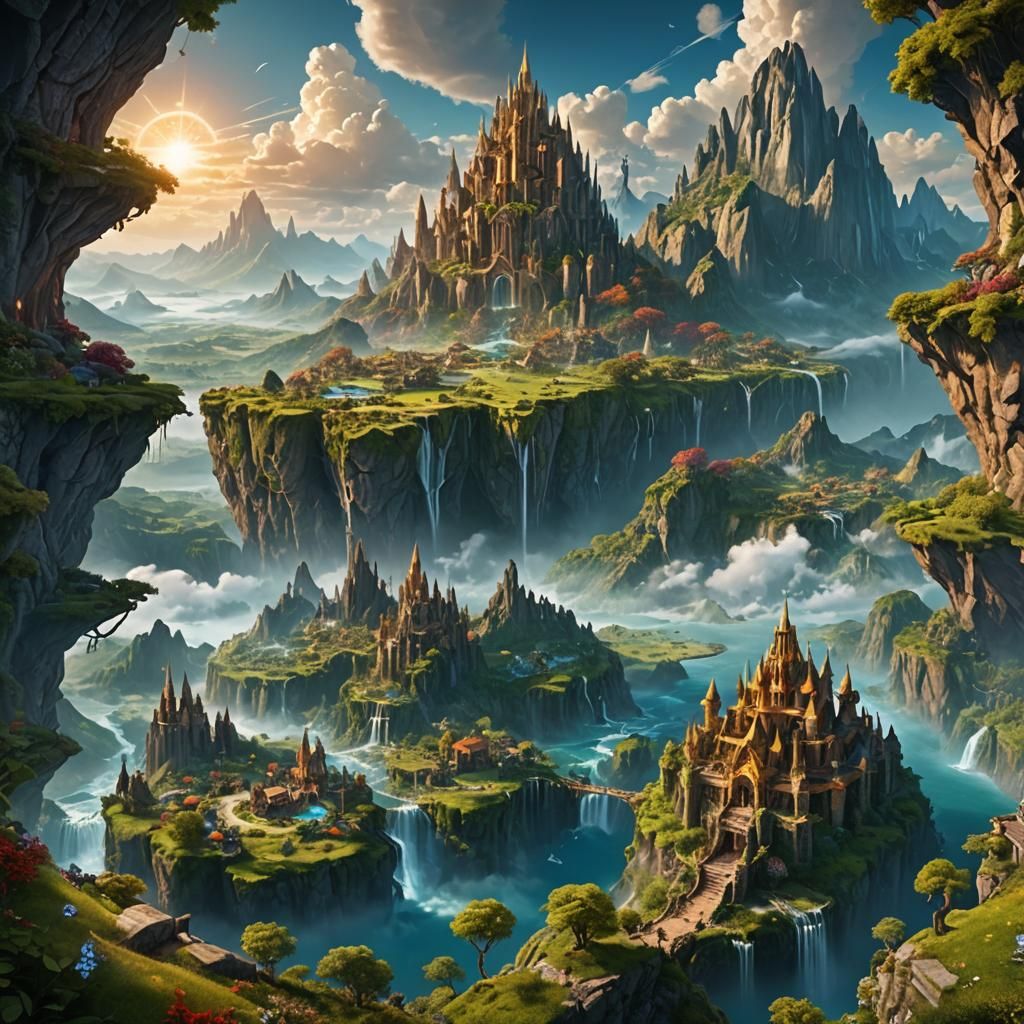 Heavenly Earth: A Fantastical Matte Painting
