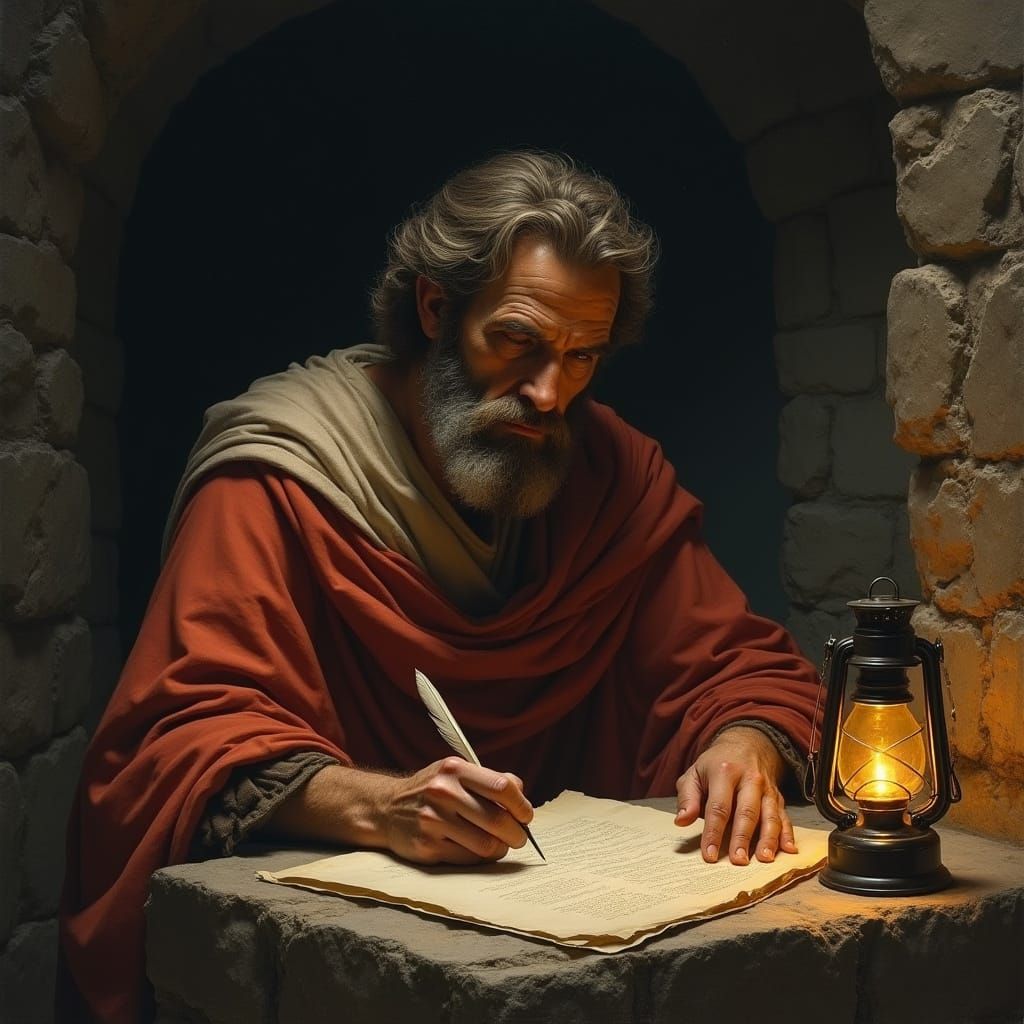 Apostle Paul Writes with Conviction in Prison