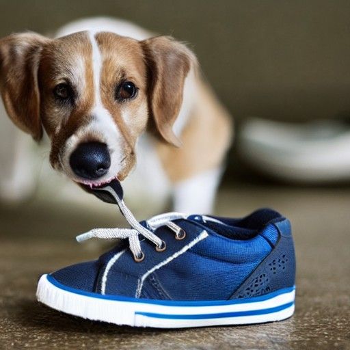 Person Eating a Shoe