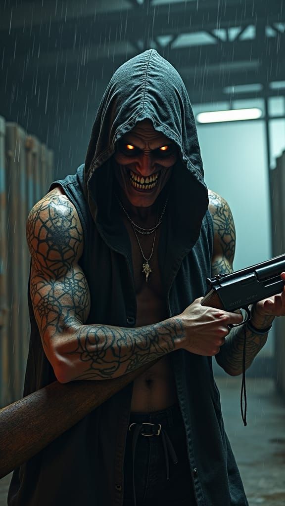 Tarantula Gangster in Dark Fantasy Style