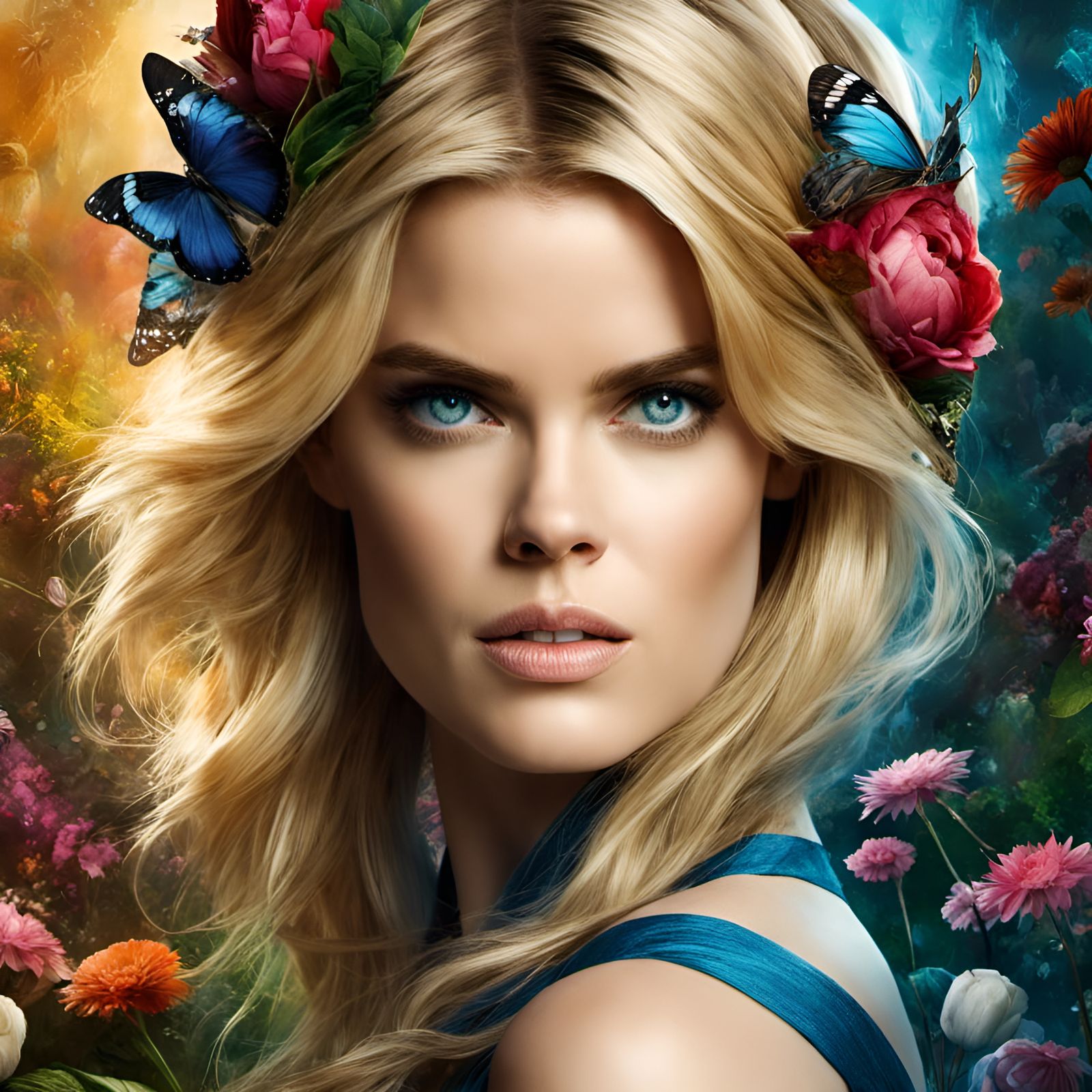 Alice in Wonderland Portrait in Classic Style