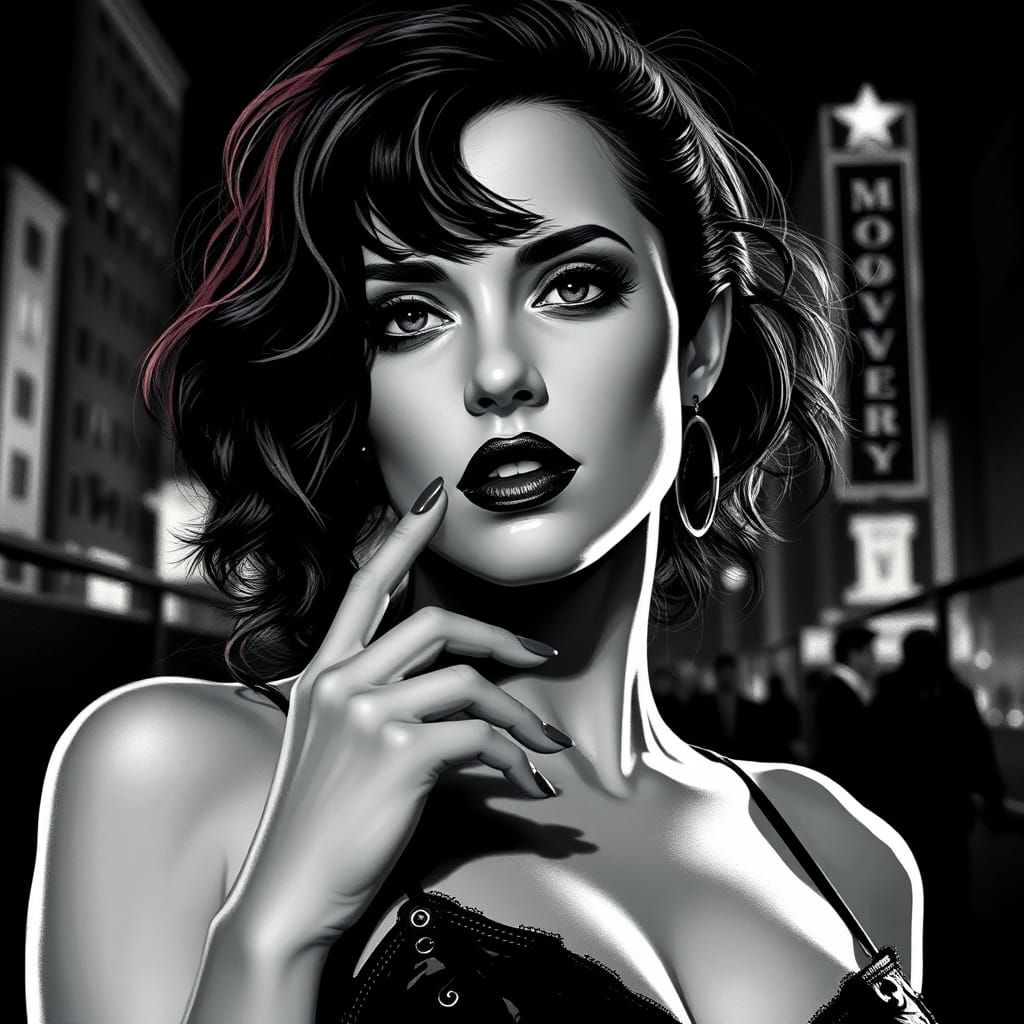 Eva Green as Sin City Graphic Novel