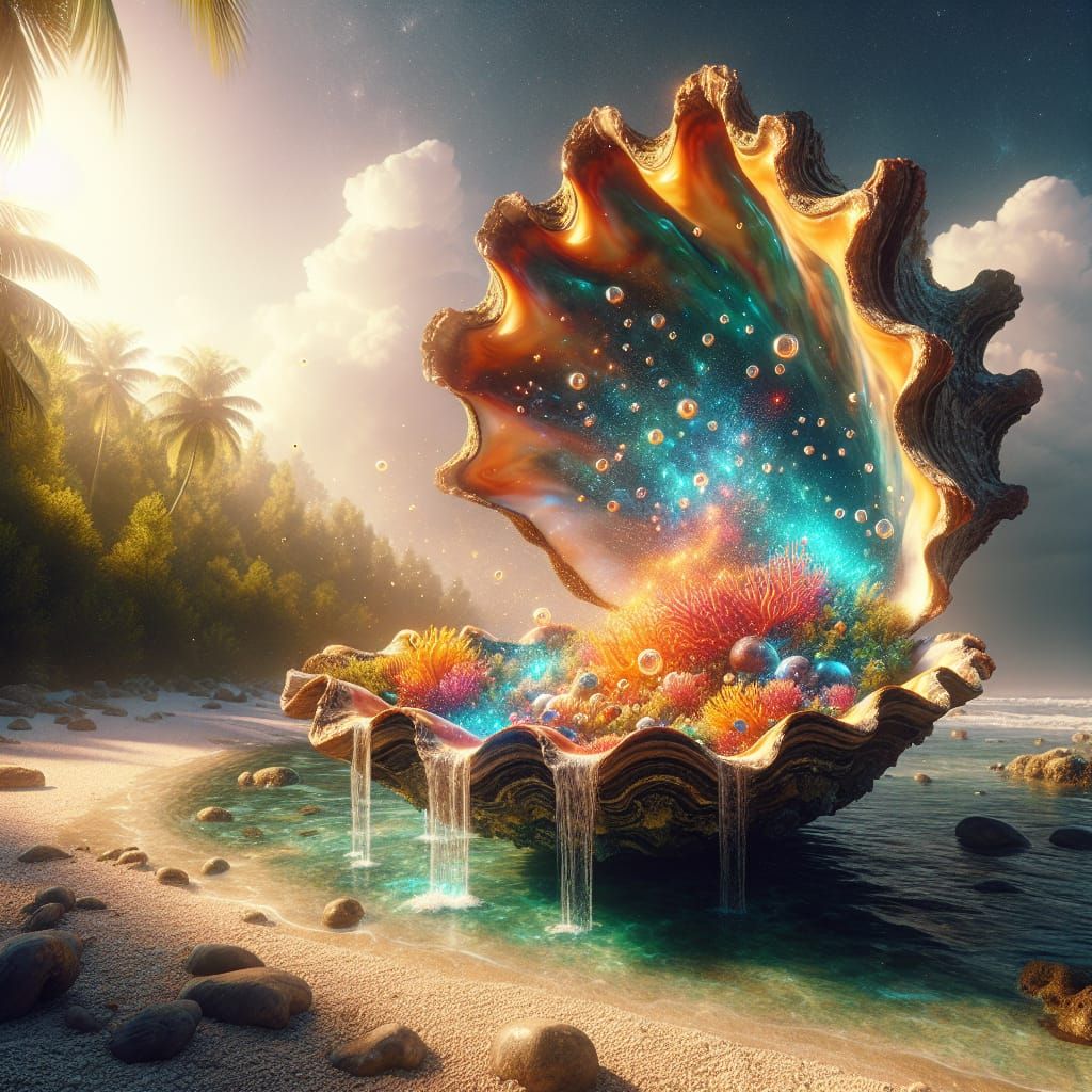 Giant Oyster Shell Reveals Coral Reef World