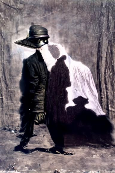 Invisible Man vs Shadow in Oil on Canvas