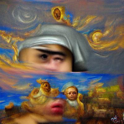 Renaissance Gods Watch in Oil on Canvas