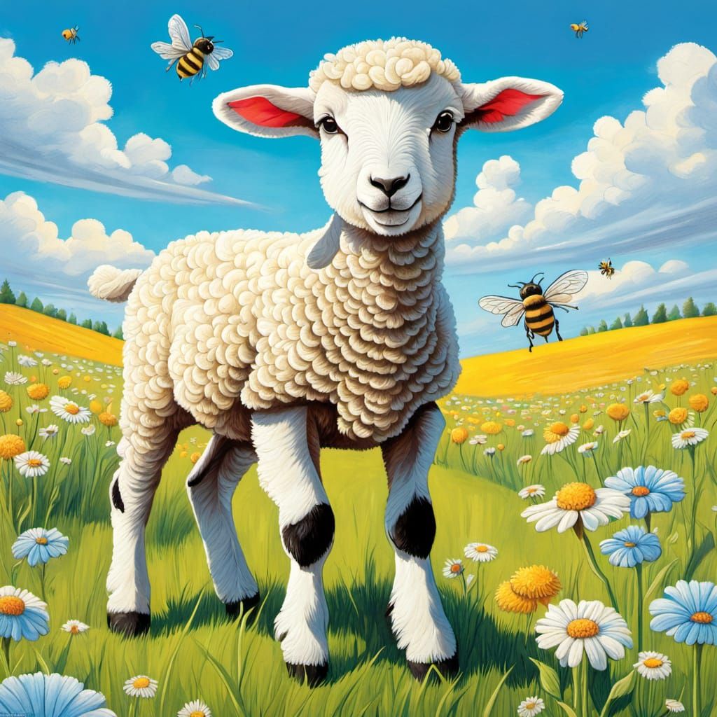 Lamb and bees