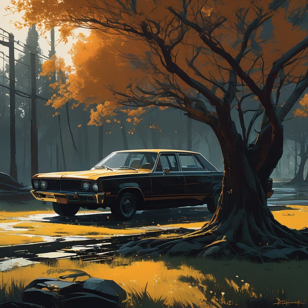 A burst of orange hues