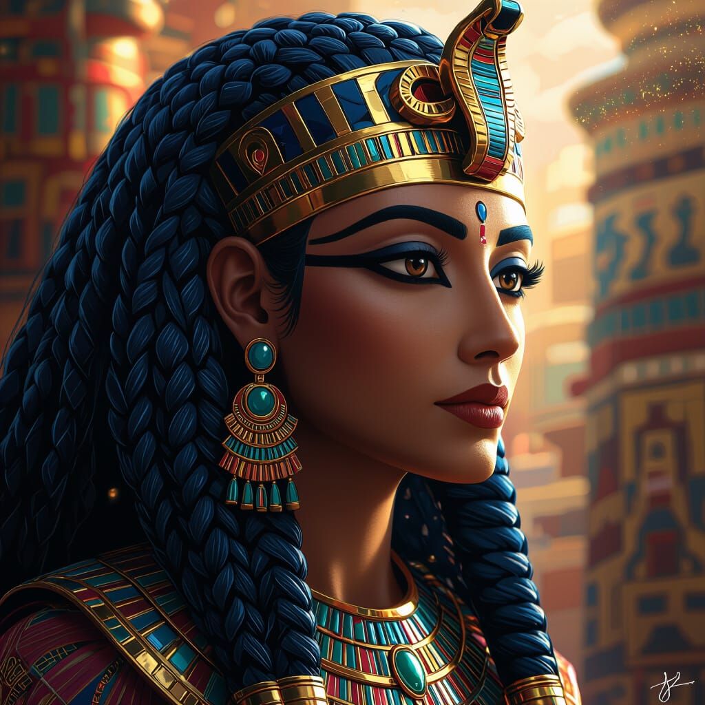 Sekhmet: Egyptian Goddess in Hyperrealistic Concept Art