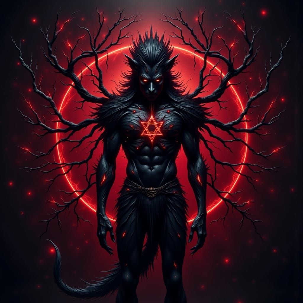 Fierce Beastman Hebrew Logo Design