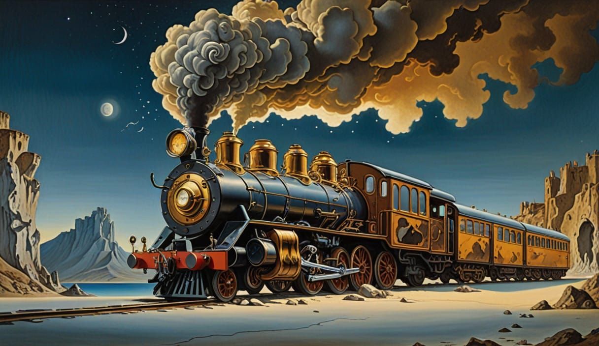 Surreal Masterpiece in Pop Art Style with Dramatic Expressio...