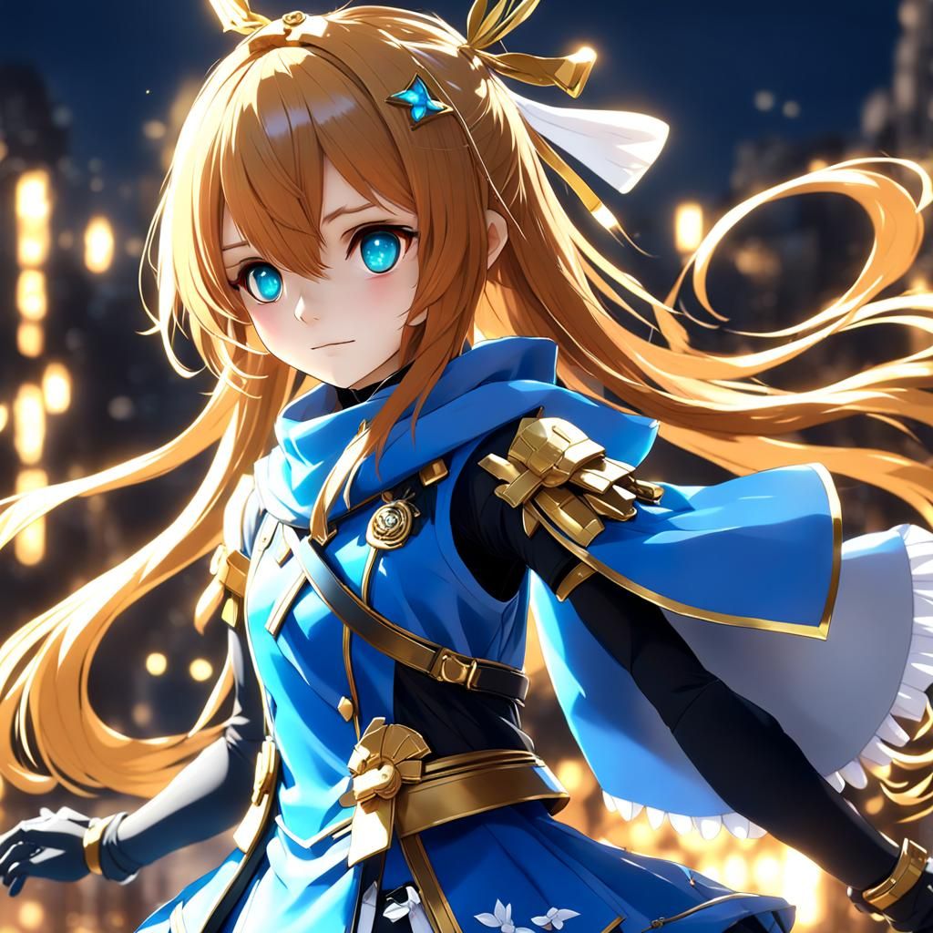 Anime Character in Detailed 3D Rendering