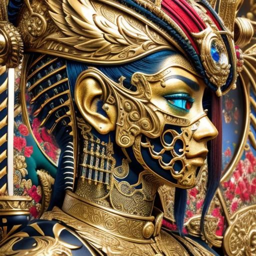 Detailed 3D Render: Bizarre Maximalist Masterpiece