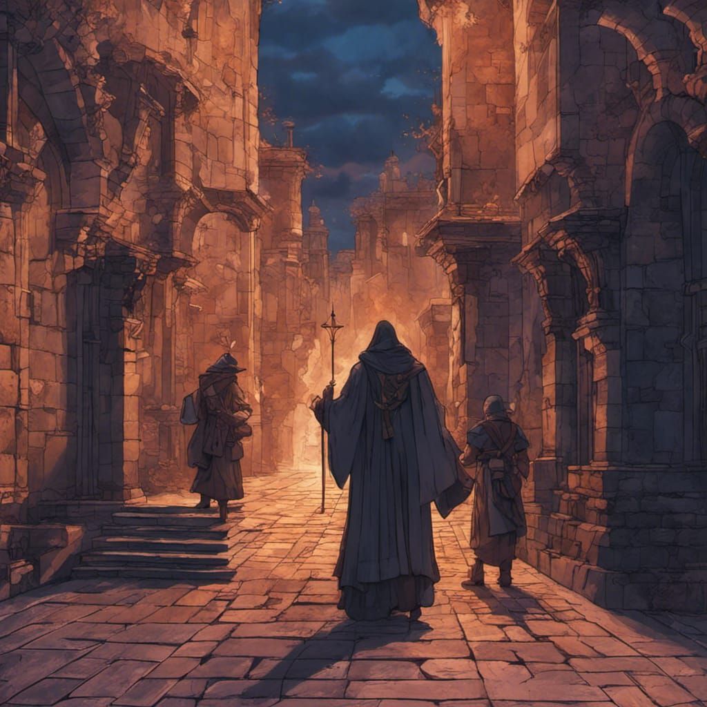 Ancient City Besieged at 3 PM, Cinematic View