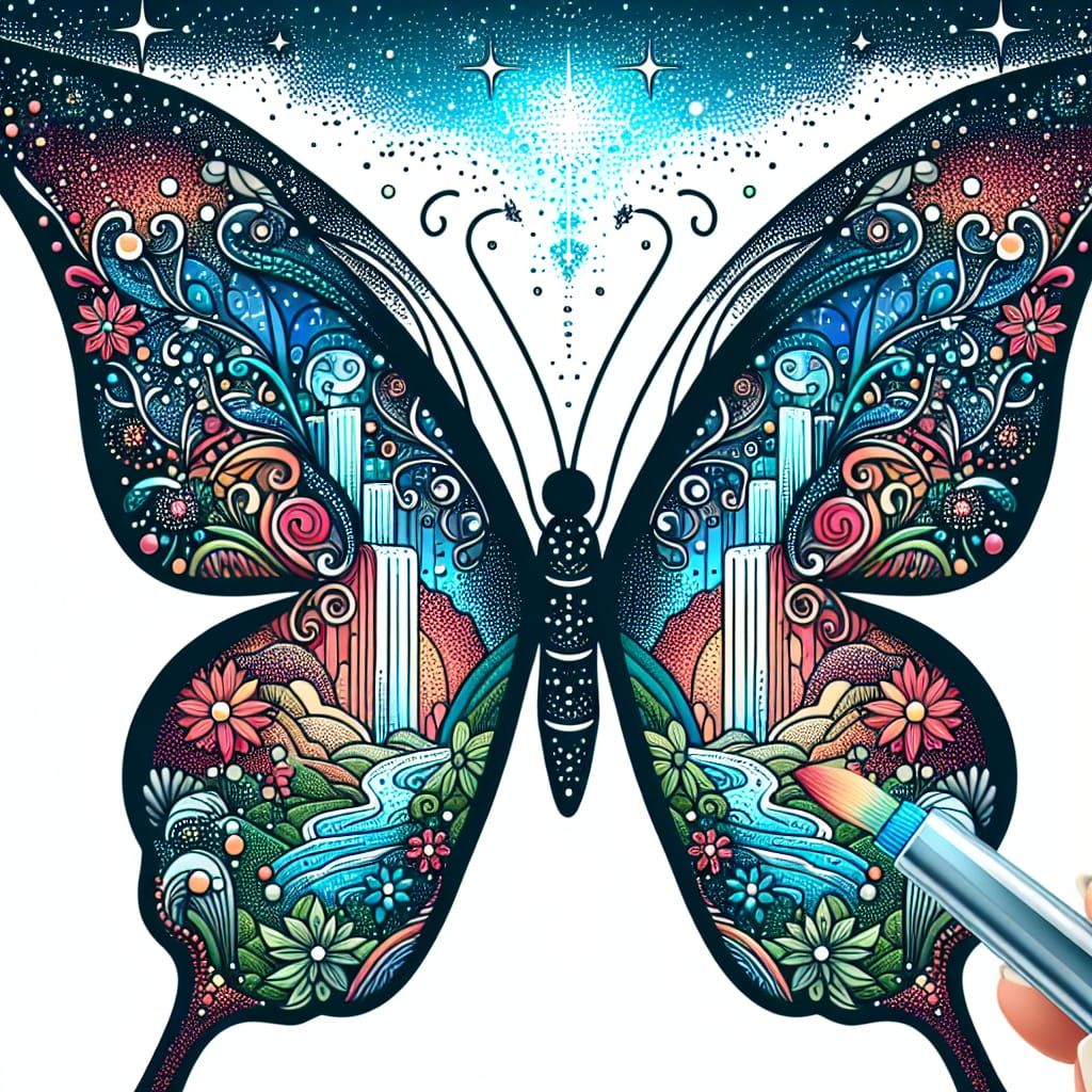 Enchanting Fairyland Butterfly Art