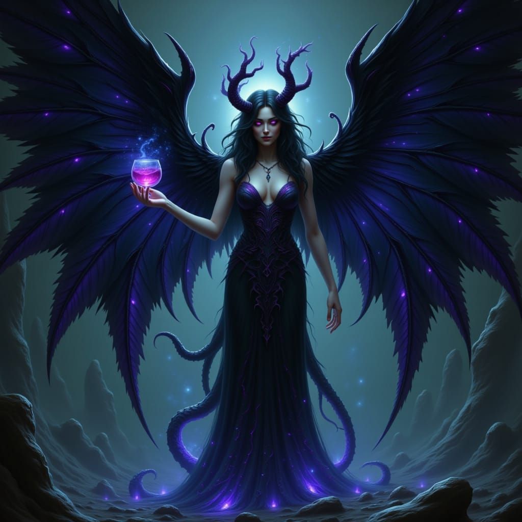 "Luthiriel Xaemir" - A name woven in cosmic silk and spectra...