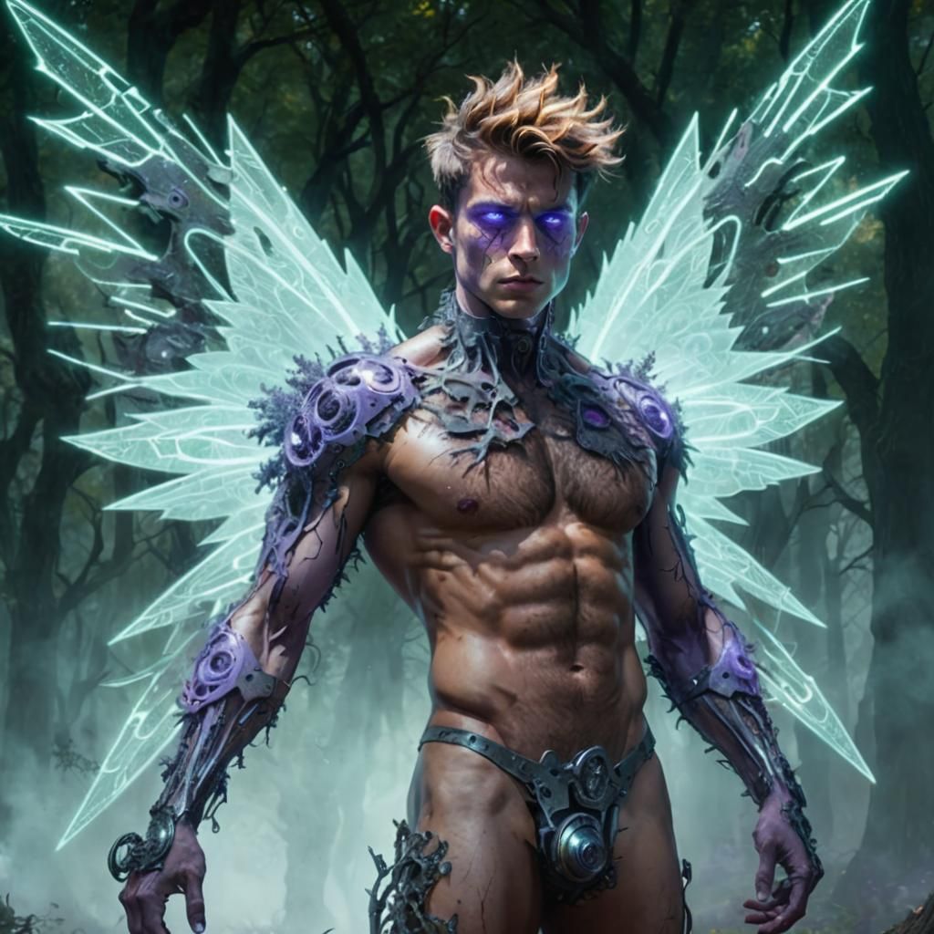 Mystical Forest: Darkwave Surrealism with Sun Wheels