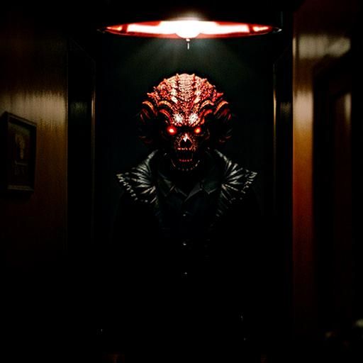 Demogorgon in the Upside Down, Nan Goldin Style