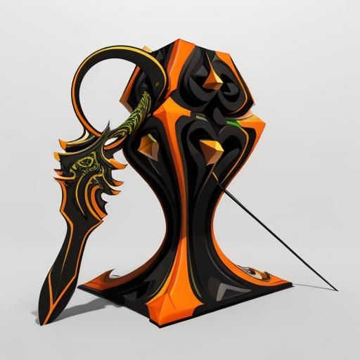 Abstract Vector Fractal in Zentangle Style