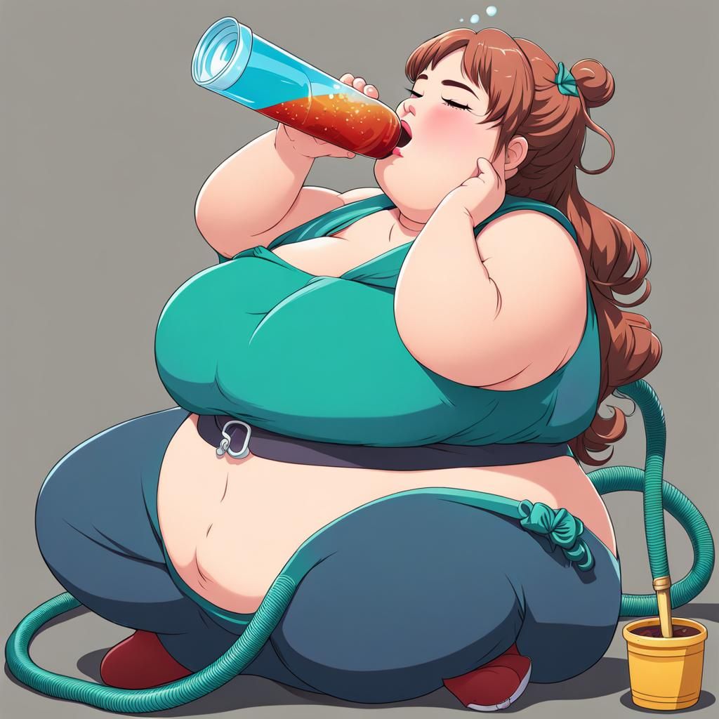 Anime Style Girl Rapid Weight Gain