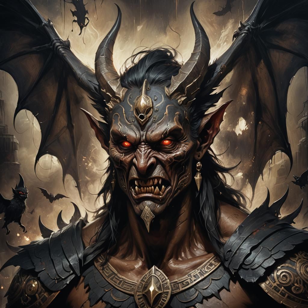 Camazotz: Aztec God of Underworld in Dark Fantasy