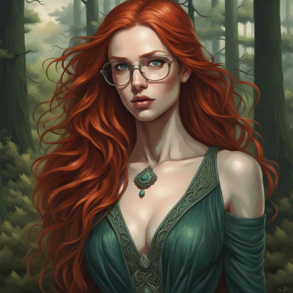 Portrait of a Woman with Red Hair