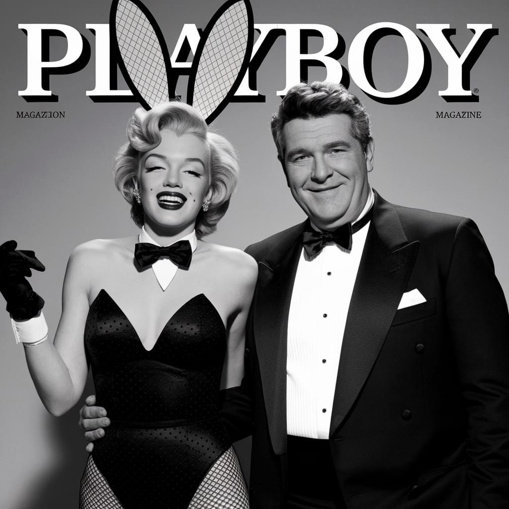 It was the first edition of playboy magazine with Marilyn Monroe as a playboy bunny laughing with Hugh Hefner
