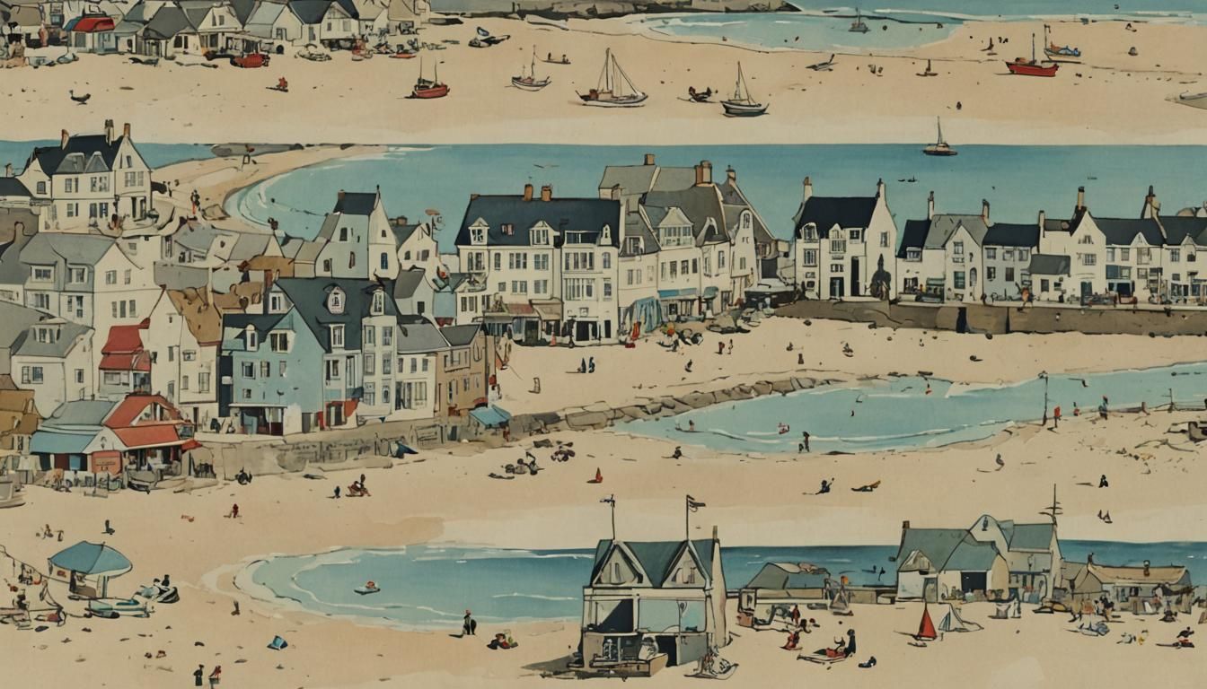 Cozy Seaside View in Spy X Family Style