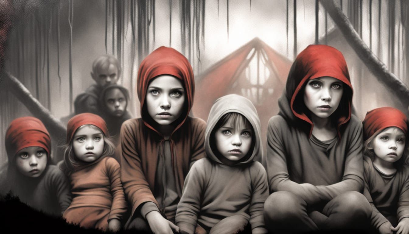 Monstrous Wolf in Dark Forest Concept Art