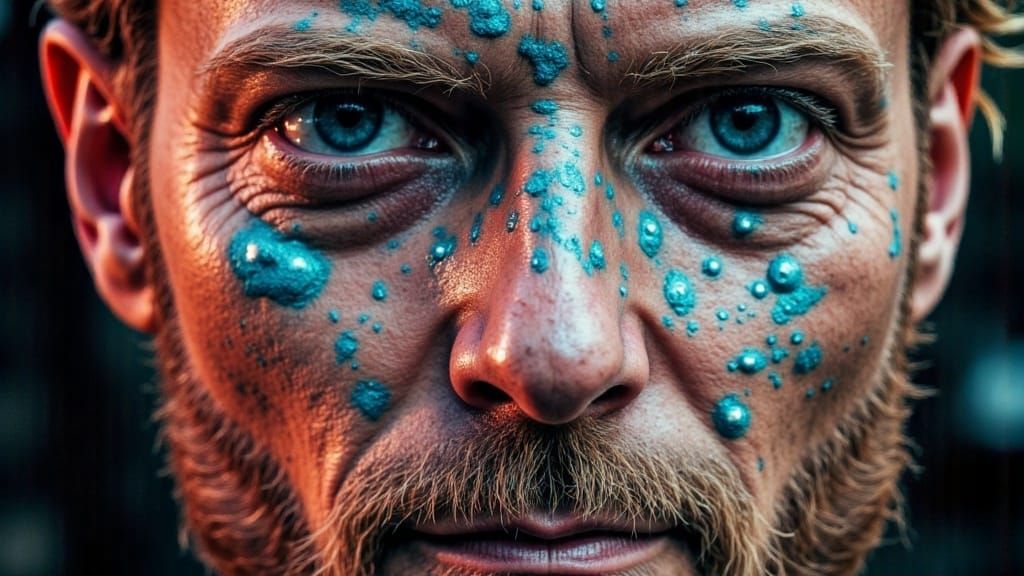 Surreal Double Exposure Portrait in Abstract Style