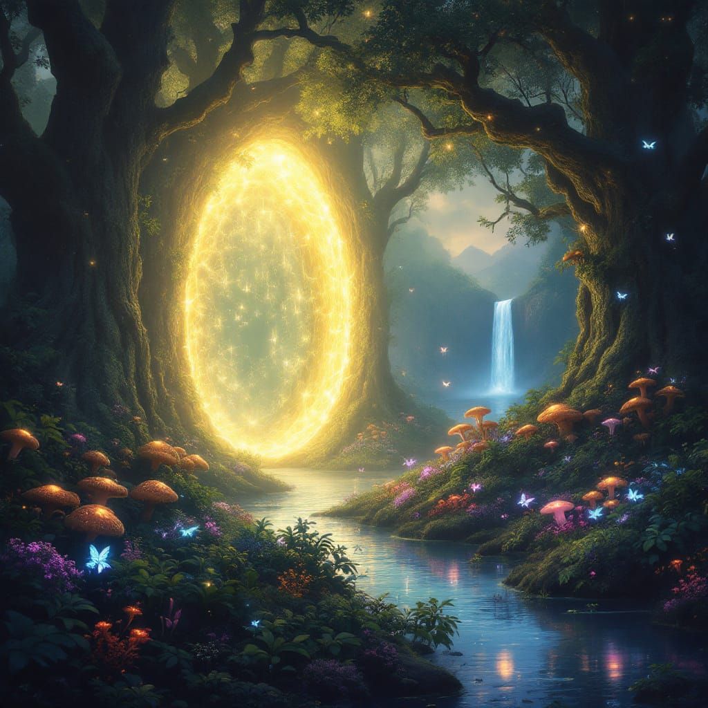 Mystical Portal Opens to a Magical Fantasy Realm