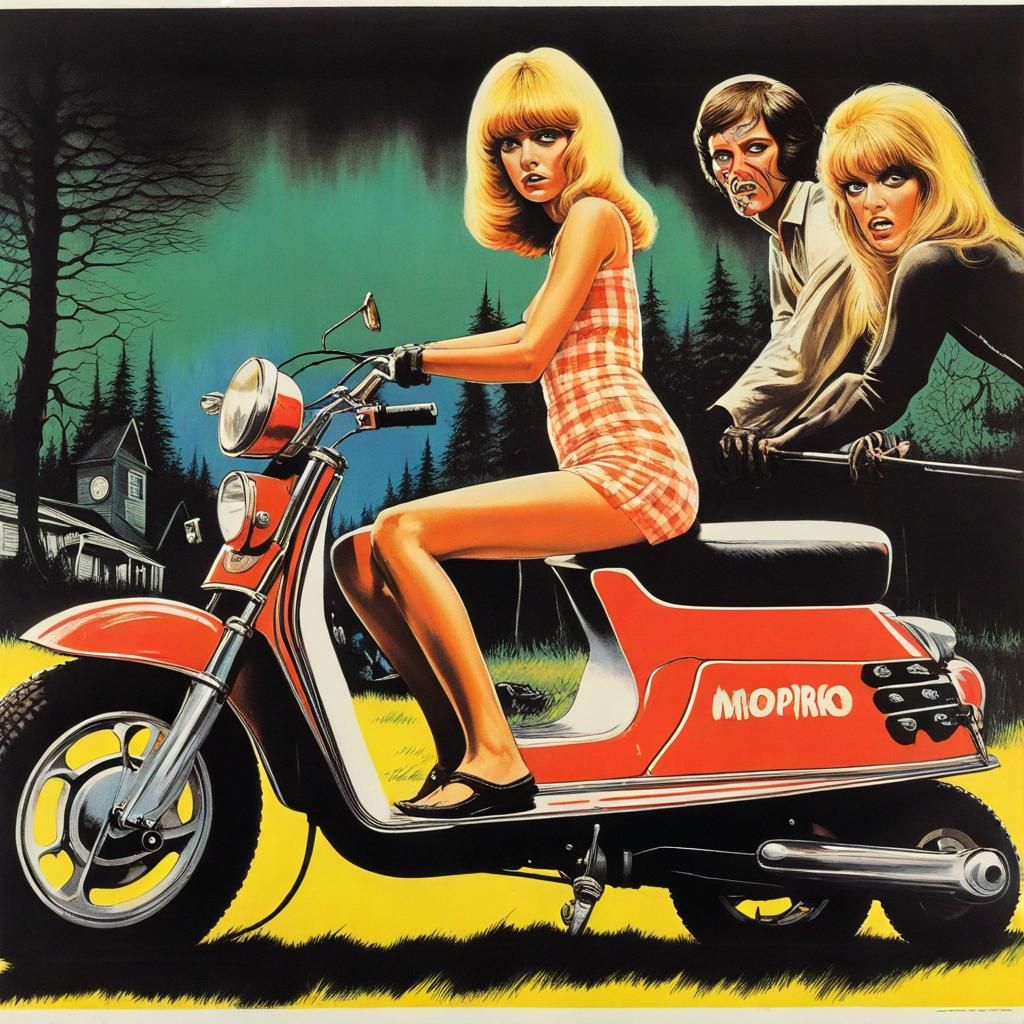 Mini Skirts on Mopeds 2 (Tina Goes To Town), 1972