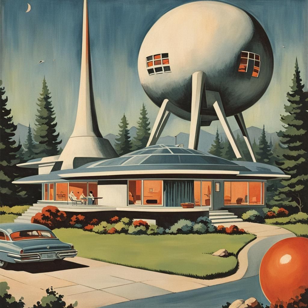 Atomic neighborhood, magazine advertisement