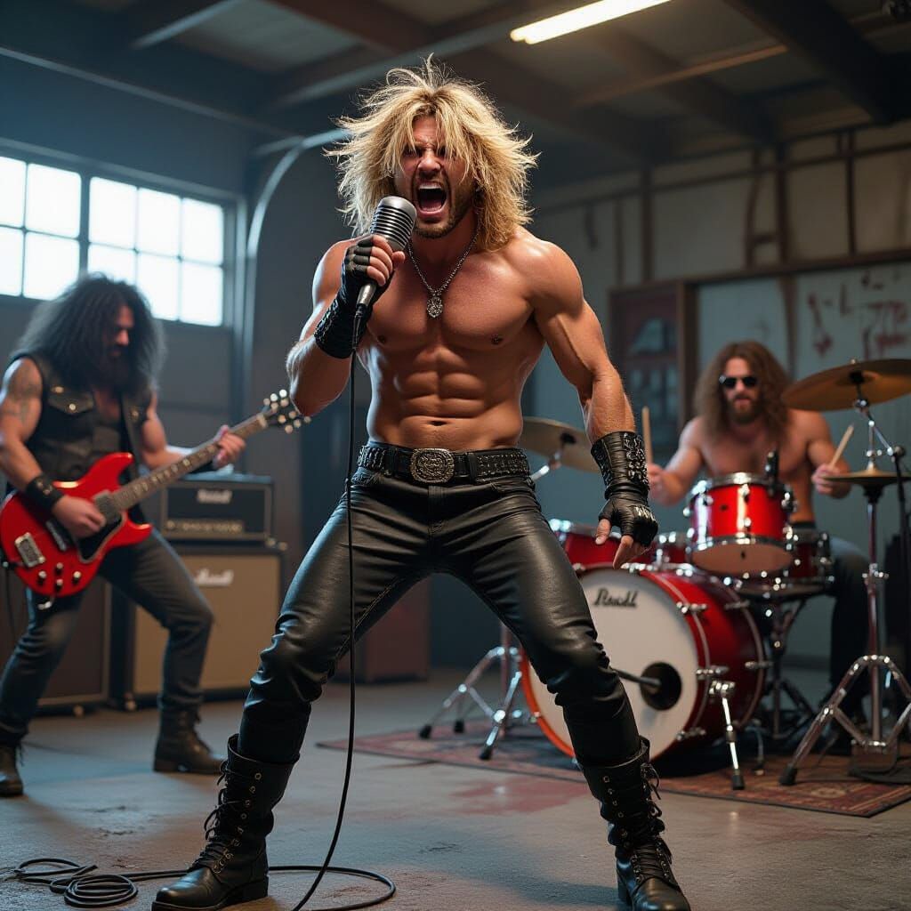 Hyper-Realistic Garage Band Performance in 8K