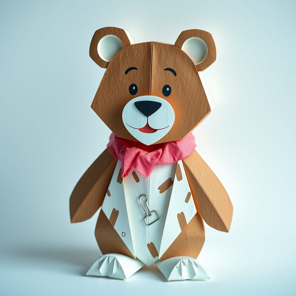 Origami Yogi Bear: Whimsical Paper Art
