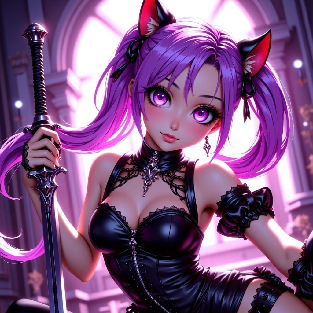 Anime Demonesses Unleash Fury in Stunning 8k Pose