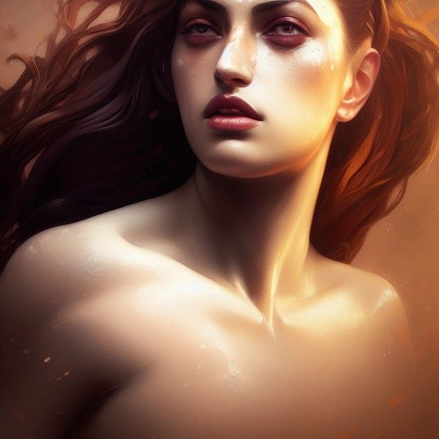 Inanna Portrait in Hyperdetailed Fantasy Concept Art