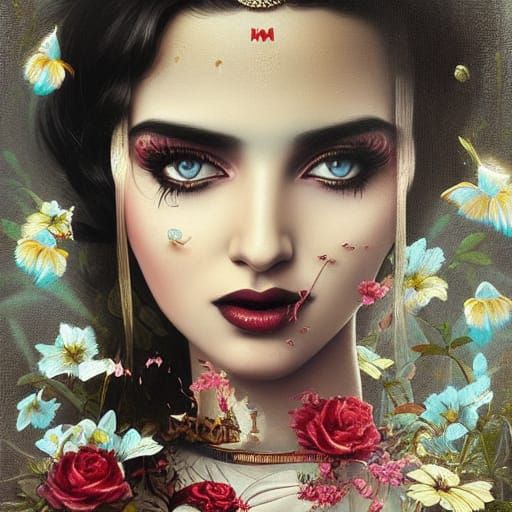 Stylized Portrait in Digital Art Style