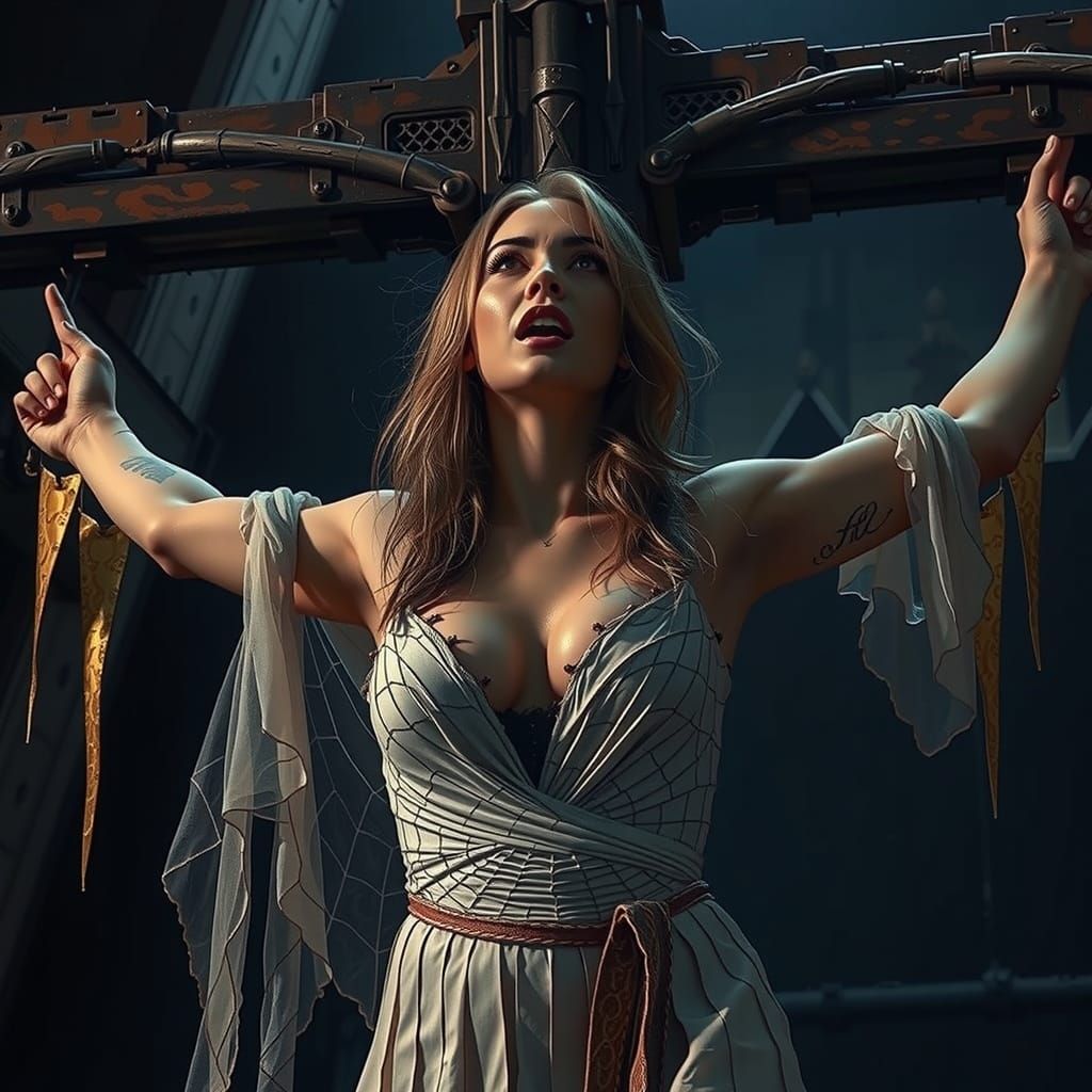 Spider Web Tattoo Arm in Bold Black Style