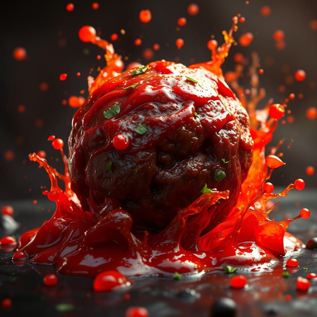 Vibrant Fantasy Meatball Confronts the Viewer